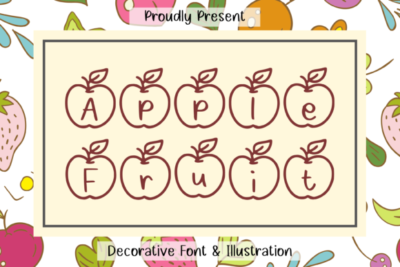 Apple Fruit: The Joyful Duo Font for Creative Projects
