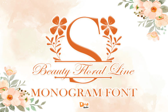 Beauty Floral Line: Elevate Your Design with Romantic Typography