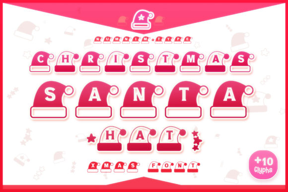 Christmas Santa Hat: A Festive Font for Holiday Designs