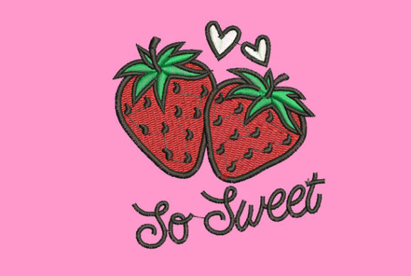 Cute Strawberry Embroidery Design: The Ultimate Decorative Accent for Your Creative Projects