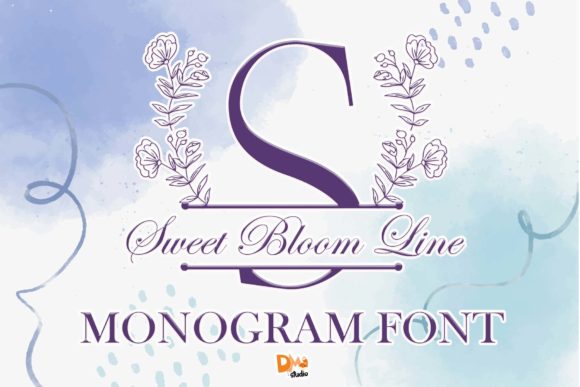Discover the Charm of Sweet Bloom Line Monogram for Your Next Design Project