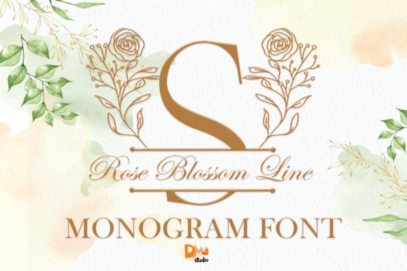 Elevating Personal Expression with Rose Blossom Line Monogram