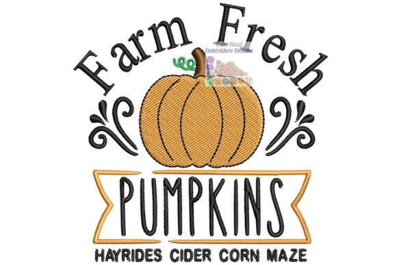 Farm Fresh Pumpkin: Integrating Seasonal Embroidery into Your Creative Workflow