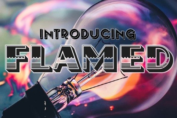 Flamed: The Festive Font That Sparks Creative Joy