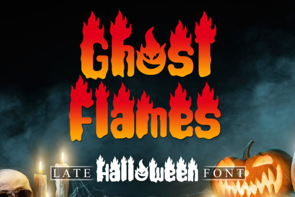 Ghost Flames: The Spooky Font for Bold Halloween Designs