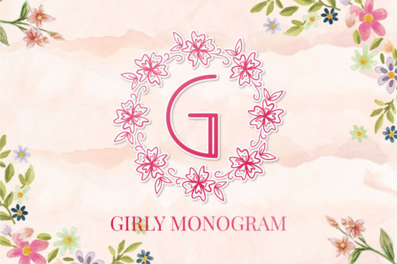 Girly Monogram: The Perfect Font for Elegant Designs