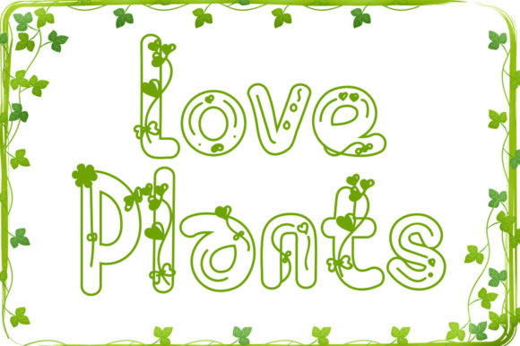 Love Plants: Elevate Your Design Projects with a Unique and Fresh Decorative Font