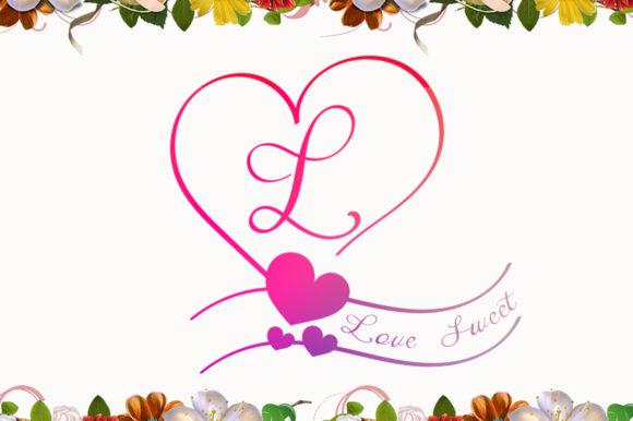 Love Sweet Monogram: Elevate Your Design with Romantic Typography