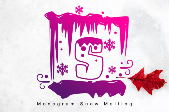 Monogram Snow Melting: A Detailed Guide to Integrating a Quirky Decorative Font into Your Creative Workflow