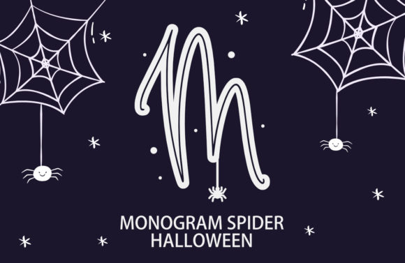 Monogram Spider Halloween: Spooky Style for Any Project
