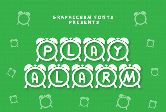 Play Alarm: The Clock-Themed Font That Elevates Any Design