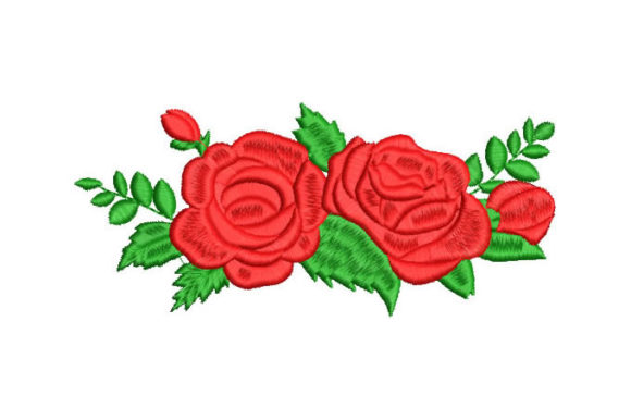 Pretty Roses with Green Branches: A Practical Evaluation for Modern Embroidery Projects