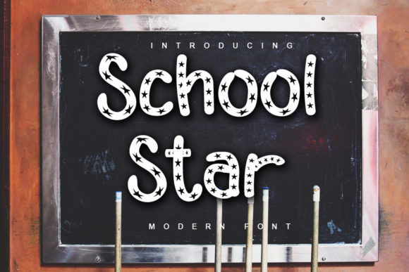 School Star: The Cool Decorative Font for Creative Projects