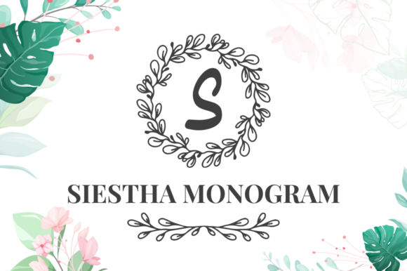 Siestha Monogram: Elevate Your Design with Dainty Elegance