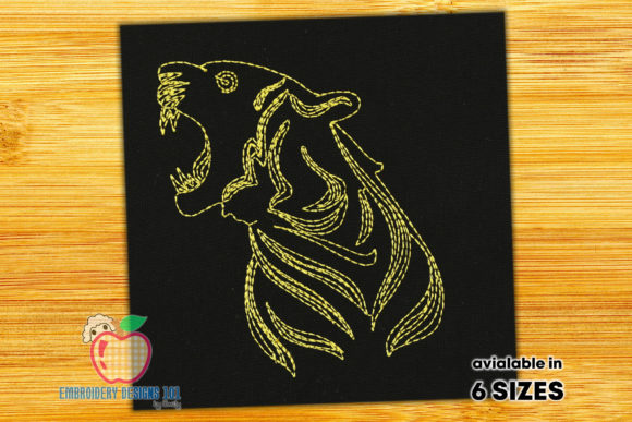 The Roaring Tiger Embroidery Design: A Bold Statement of Fearless Style for Your Home and Wardrobe