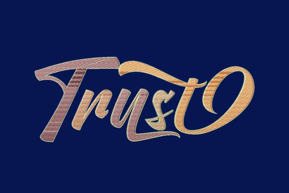 Trust Colorful Lettering: The Art of Sewing Meaning into Fabric